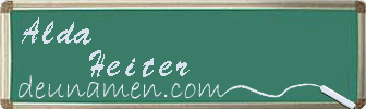 Alda Heiter Visitenkarte